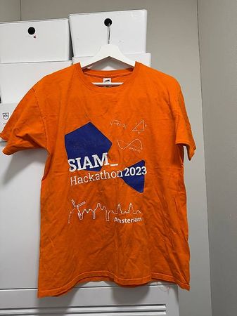 Fruit of the loom - Orangefarbenes T-Shirt - Größe M