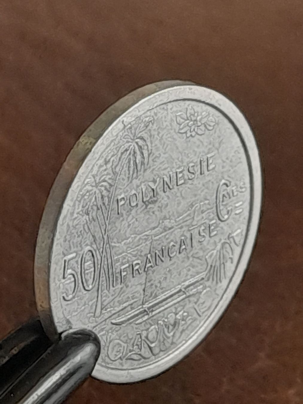 Alle Münzen: 50 Centimes 1965 Polynesien  – Gebraucht aus Basel von Basel_20 1