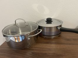 Kochtopf mit Deckel 2 Stk guter Zustand