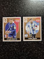 Panini Extra Sticker Bronze im Doppelpack  Messi & Mbappe 
