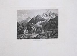 Chamonix Aquatinta von Winterlin