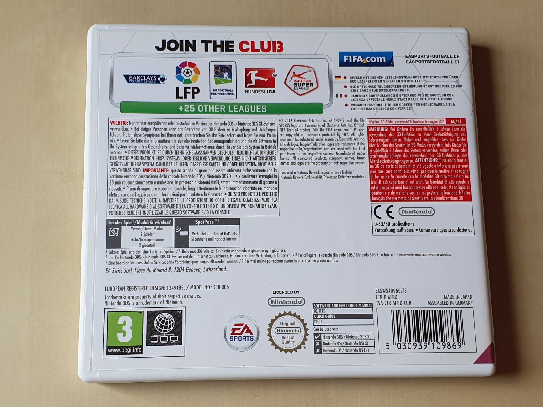 Nintendo Jeux: FIFA 13 – D'occasion à Stansstad par collectorsshop 1