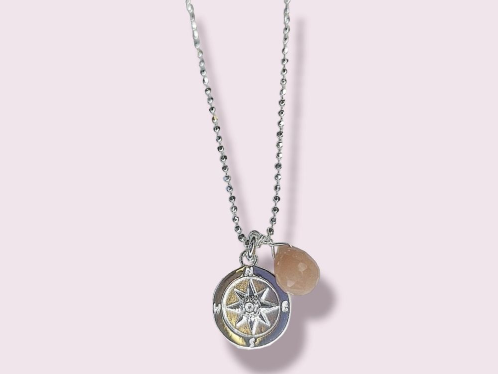 Eusense Kompass Halskette Aus 925er Sterlingsilber – Symbolisches Schmuckstück Für Damen & Herren
