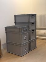 Alutec / Utz / Rako Boxen -5 Stück, grau gebraucht stapelbar