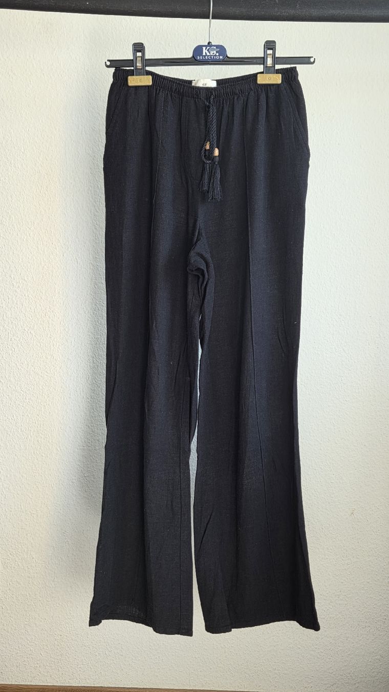 H&M Pantaloni: Sommerhose, Gr. XS, Schwarz – Nuovo (secondo la descrizione) da Kreuzlingen venduto da MeinKleinesAtelier 1