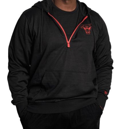 Chicago Bulls Hoodie Pullover Schwarz Grösse L Neu