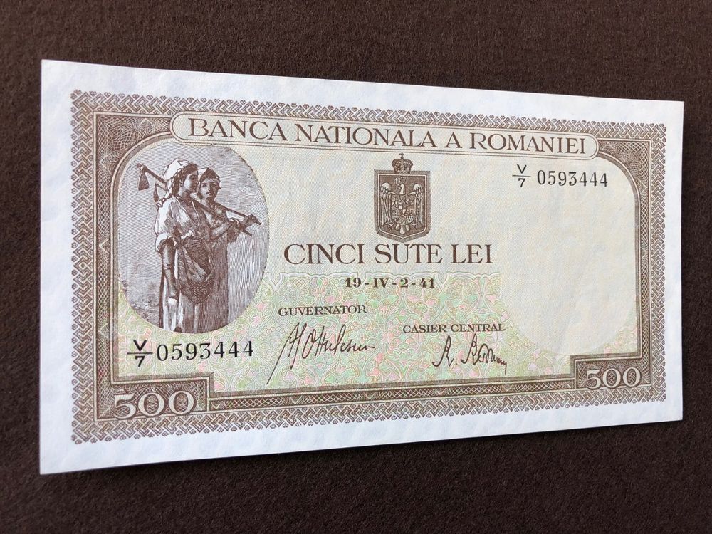Romania 1941 - Rumänien - 500 Lei aUNC (Neu (gemäss Beschreibung)) in ...