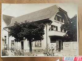 Echt Photo Karte / Restaurant Rössli Reinach AG ca. 1930