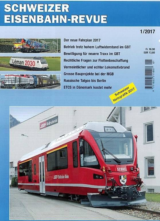 Riviste & Magazine: Schweizer Eisenbahnrevue SER Jahrgang 2017 – Usato da Winterthur venduto da rivella86
