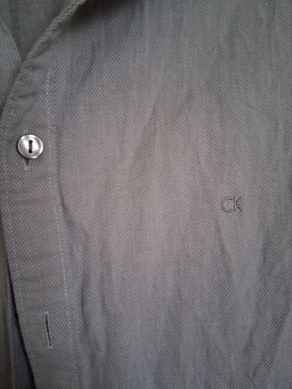 Calvin Klein Camicie: Calvin Klein Hemd Gr. 42 Slim Fit grau – Usato da Zürich venduto da Leders 1