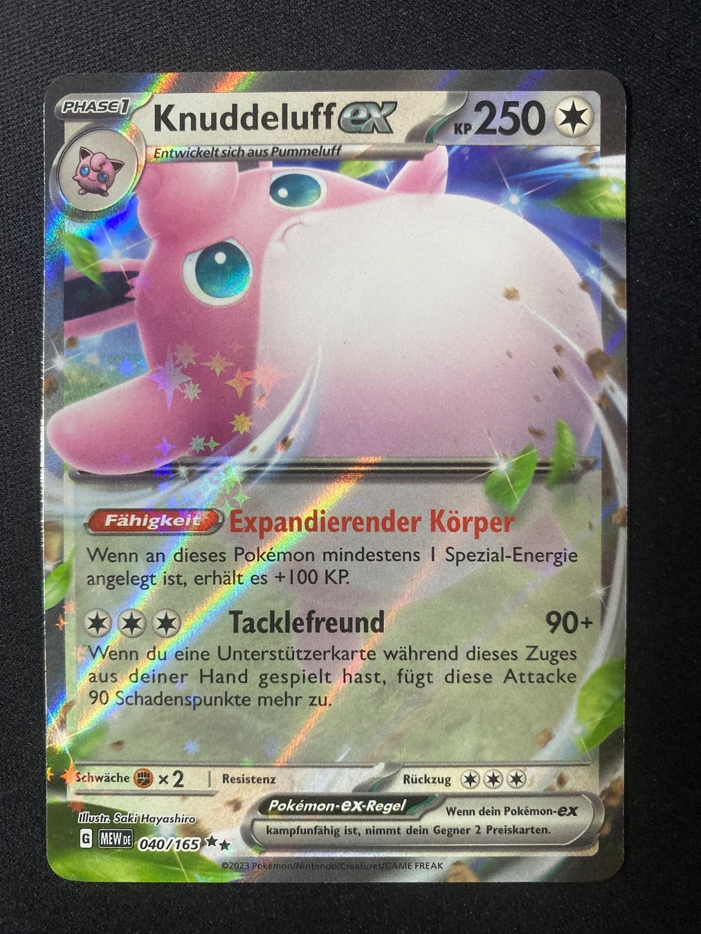 Pokémon Carte collezionabili: Knuddeluff ex 40 - Wigglytuff ex - MEW 151 - DE – Nuovo (secondo la descrizione) da Hausen AG venduto da Shrade