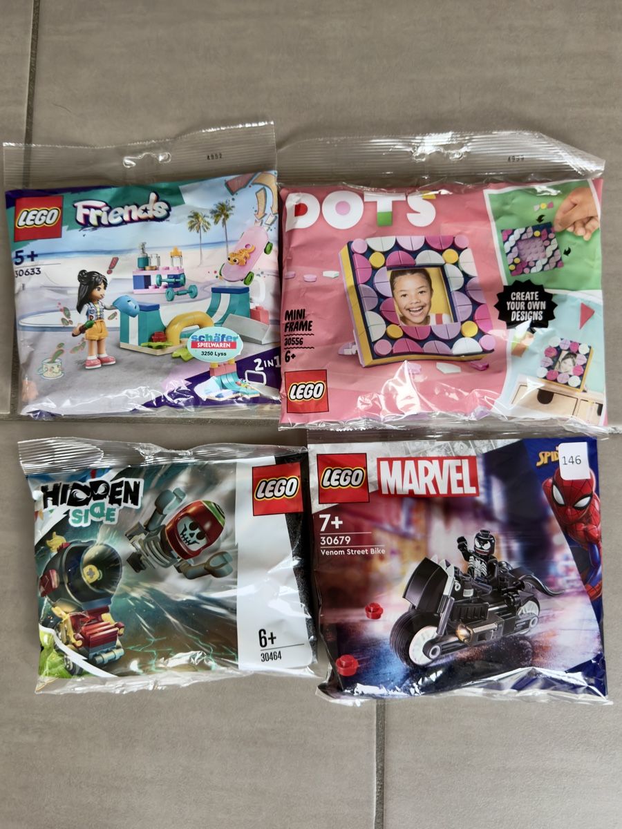 Lego Kit di costruzioni: 4x kleine Lego- Sets – Nuovo e nell'imballaggio originale da Büetigen venduto da Naschle