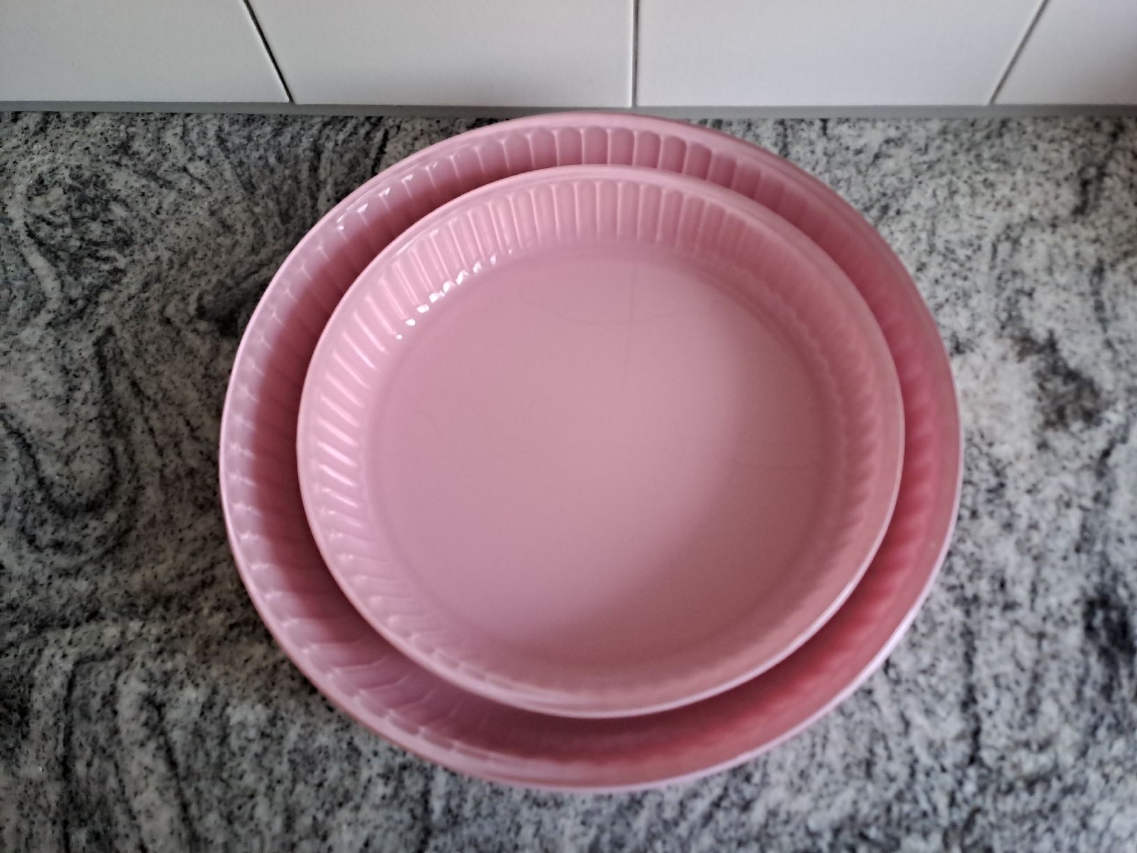 Backformen: 2x runde glas Trateformen, Backblech – Gebraucht aus Rickenbach LU von bishiida 1