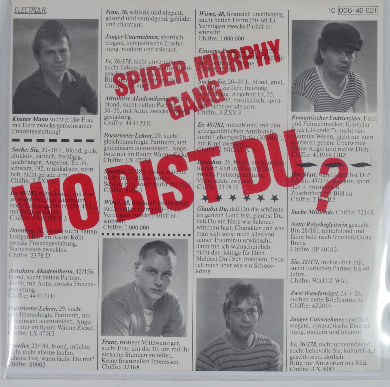 Dischi in vinile: Single: SPIDER MURPHY GANG - Wo Bist Du? – Nuovo (secondo la descrizione) da Frenkendorf venduto da Yard-Sale-2000