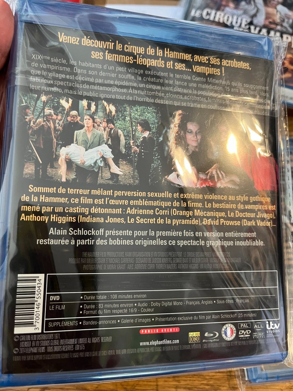 Tutti i DVDs: Le cirque des vampires (1972, DVD, Hammer) – Usato da Vevey venduto da zecollector 1