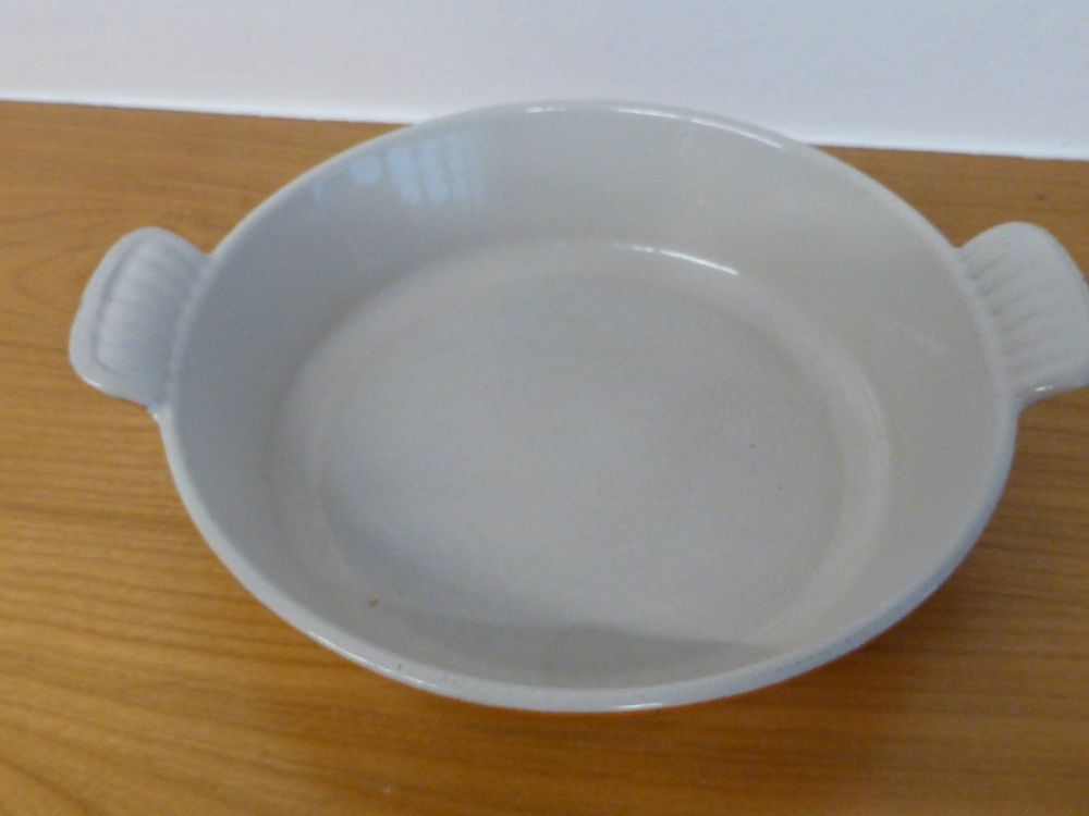 Plat à Four Le Creuset Ovale N°28 – émail Blanc – Vintage Made In France – Bon état