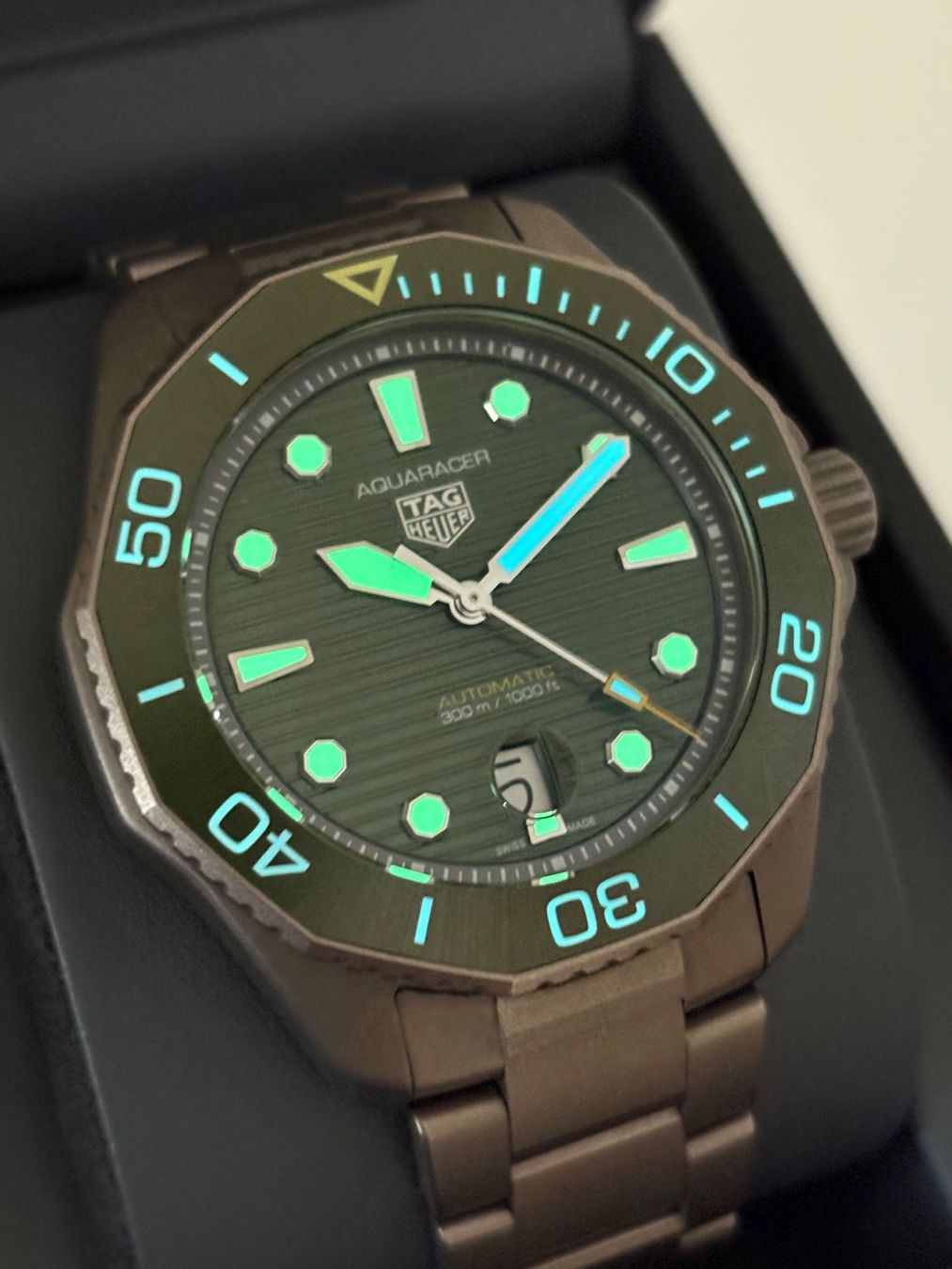 Tag Heuer Orologi: TAG Heuer Aquaracer Titanium Fullset – Usato da Birsfelden venduto da Mynos 2