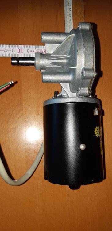 Eacam Premium DC 24 V Getriebemotor – Messingspule, Selbstverriegelndes Schneckengetriebe, 30 Kgf·cm Drehmoment, Alugehäuse, 15 U/min