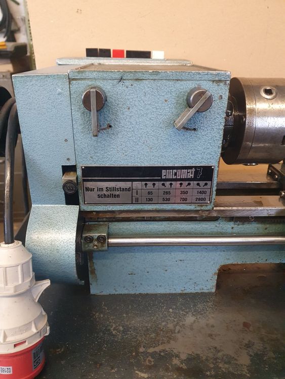 Drehbank/Drehmaschine EMCOMAT7 mit Schnellwechsler & Zubehör (Gebraucht ...