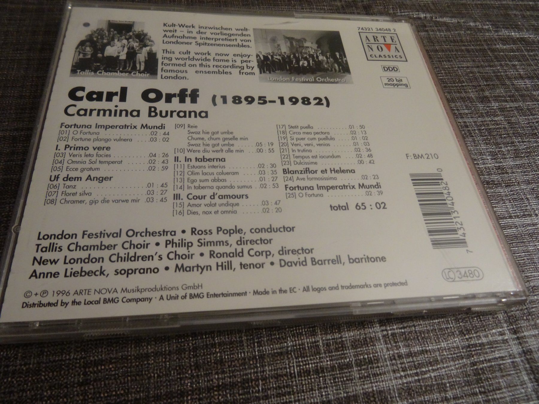 CD: CD: Carl Orff - Carmina Burana – Usato da Olten venduto da Disc-Ausverkauf 1