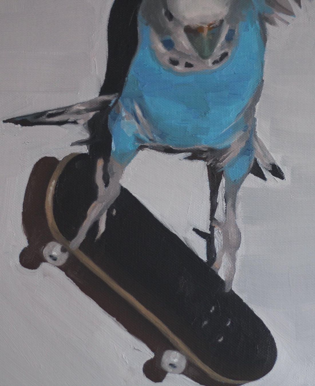 Dipinti: "Skater Birb" Ölbild 40x50cm – Usato da Zürich venduto da laranageli 2