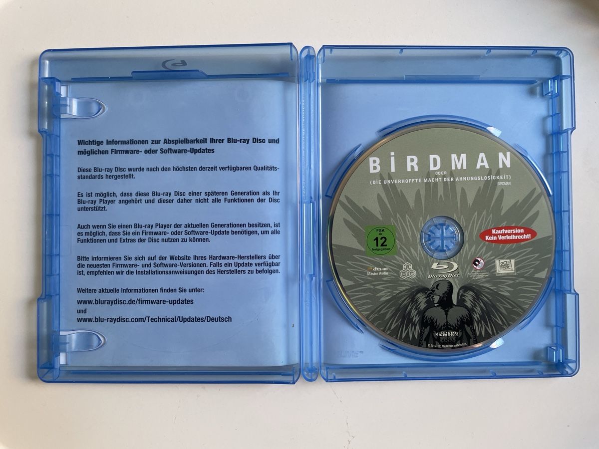 Tutti i DVDs: Birdman - Blu-ray – Usato da Zürich venduto da Ali-Olmi 2