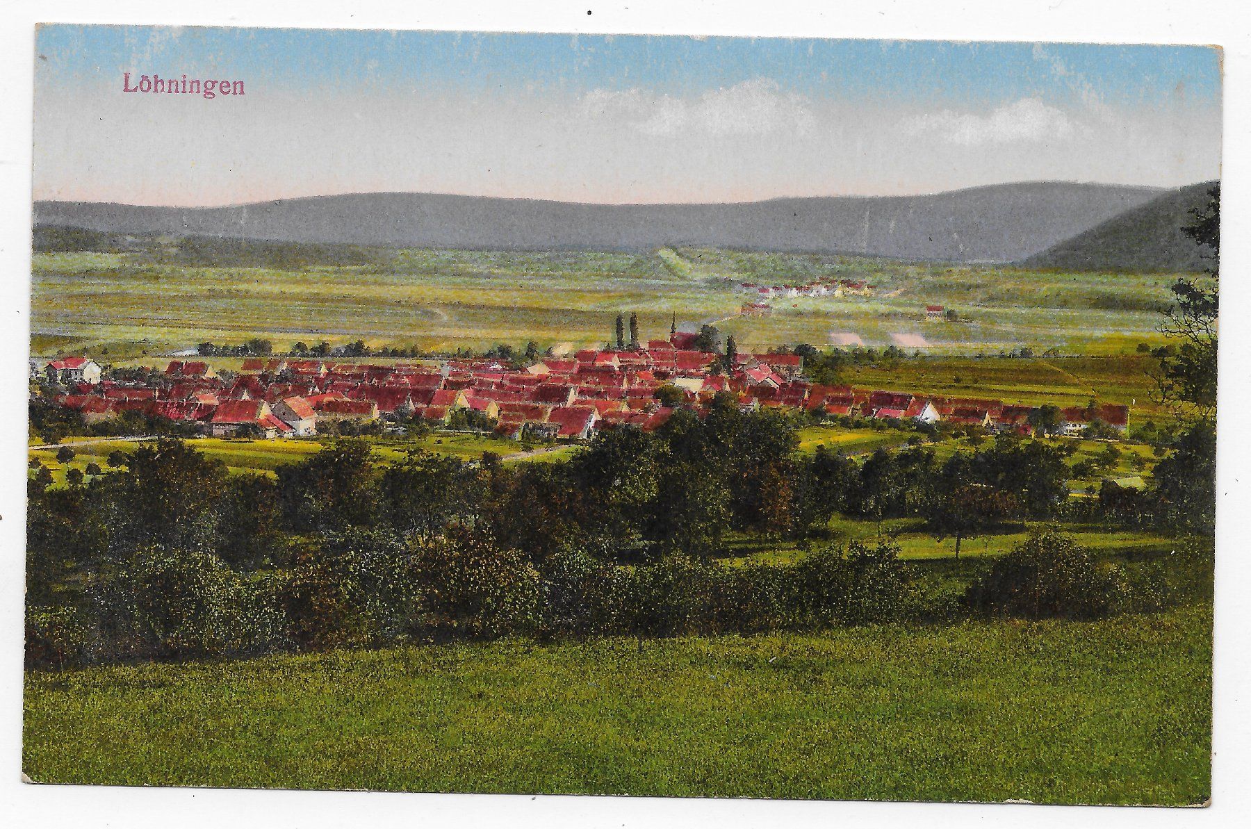 Cartoline postali: Ansicht von Löhningen / Feldpost – Usato da Hefenhofen venduto da Richsalz