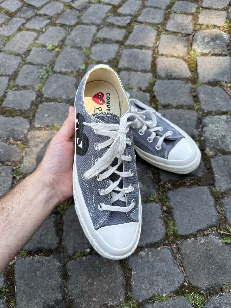 Comme Des Garcons Scarpe da uomo: Converse Chuck 70 CDG Play Grey Sneakers Rare – Nuovo (secondo la descrizione) da Effretikon venduto da rus_2l2p 4