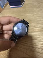 Armbanduhr Michael Kors blau Edelstahl gebraucht