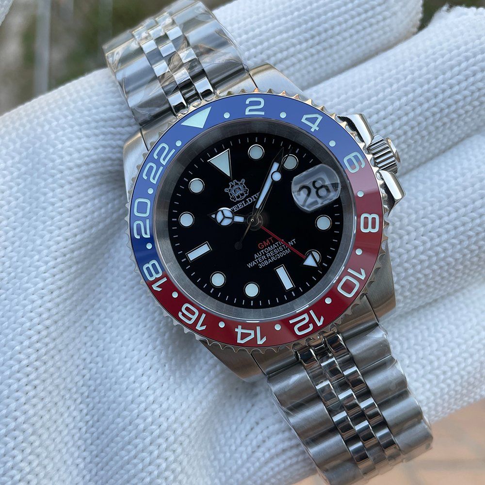 Uhren: Steeldive Jubilee Herrenuhren "Pepsi" GMT – Neu und originalverpackt aus Suhr von sjay.Cv