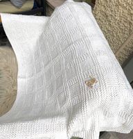 Handgestrickte Babydecke, neuw.! 🩵🩷