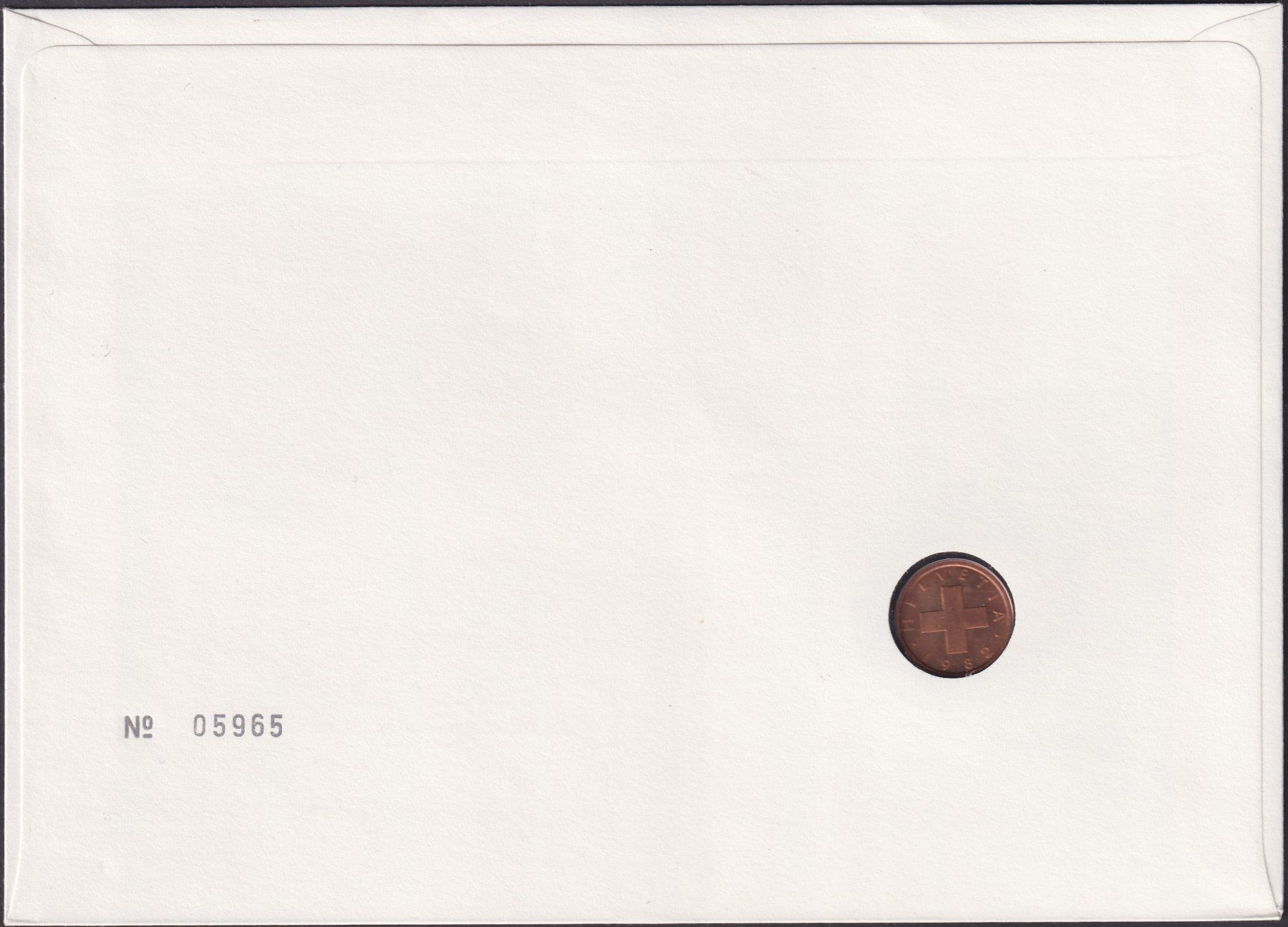 Tutti le monete: 1985, Numisbrief/Münzbrief "Glücksbrief" mit 1 Räppler. – Usato da Sursee venduto da Luzernerraute 2
