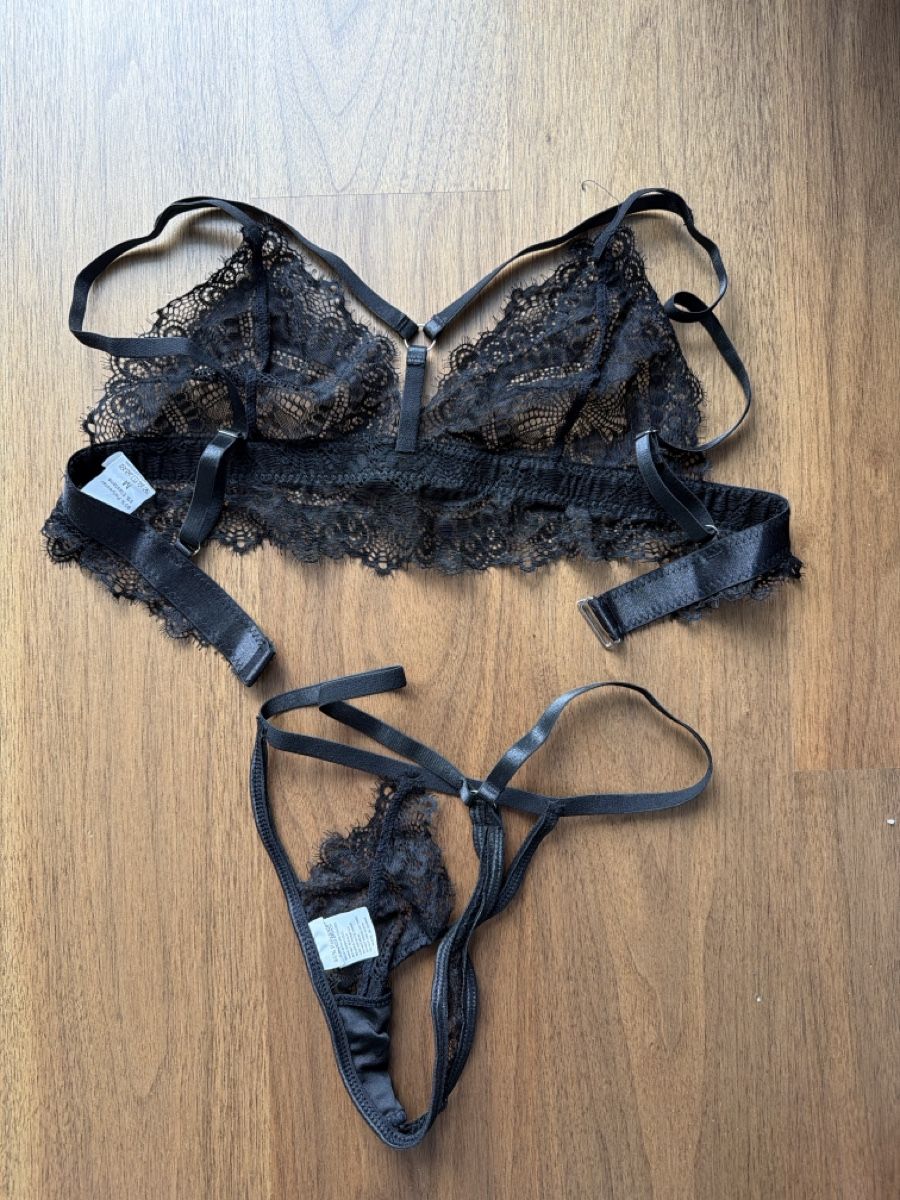 Altra biancheria intima: Schwarzes Spitzen-Set Dessous, Grösse M neu – Nuovo (secondo la descrizione) da Weggis venduto da Doris 1