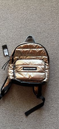 Skechers Rucksack in Gold FABRIKNEU/ETIKETT