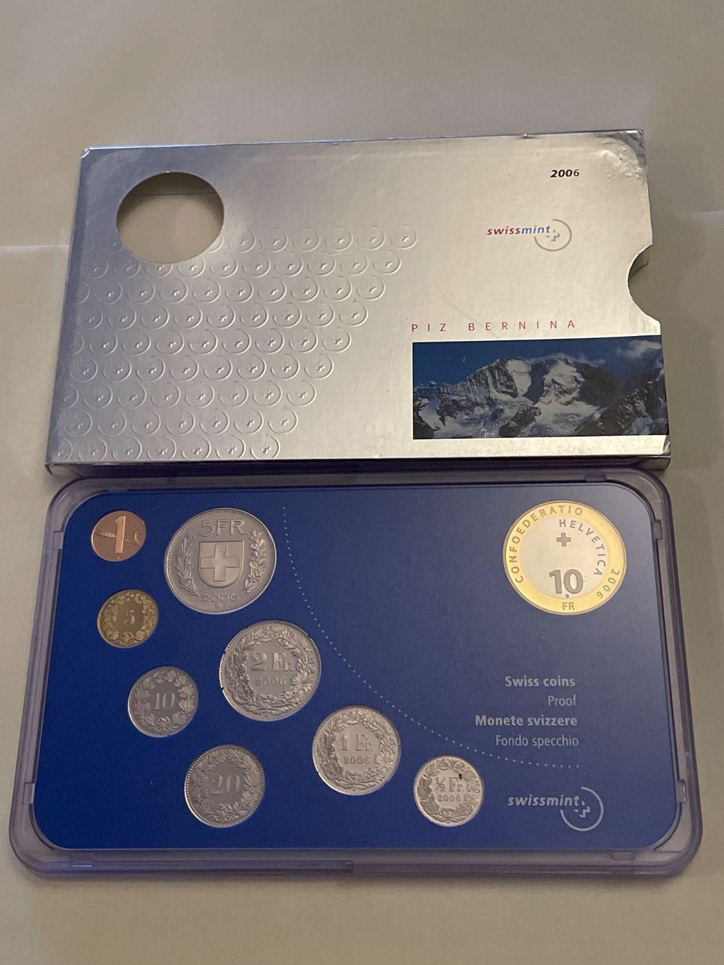 Tutti le monete: Münzsatz Schweiz 2006 PP – Nuovo e nell'imballaggio originale da Schlossrued venduto da Tkanada
