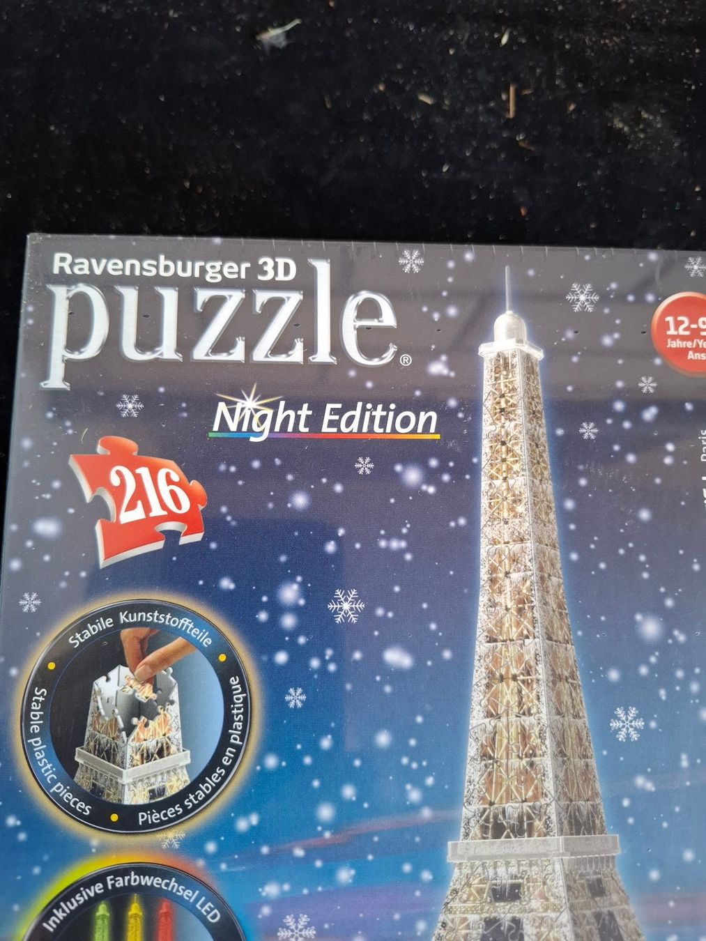 Ravensburger Puzzle: Ravensburger 3D Puzzle Eiffelturm Night Edition 216 Teile – Nuovo e nell'imballaggio originale da Schönholzerswilen venduto da clyde123 1