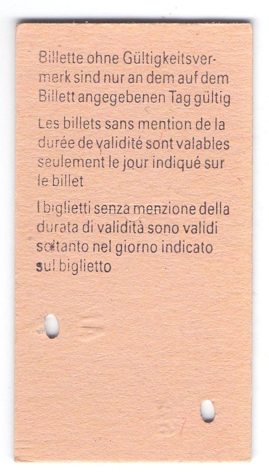 Biglietti: Billette Lungern - Alpnach Dorf - Brienz – Usato da Langenthal venduto da Sammlungs_aus 1