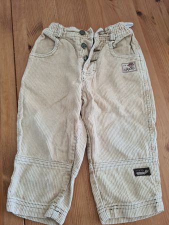 Kinder Cordhose Grösse 92 Beige Baumwolle 