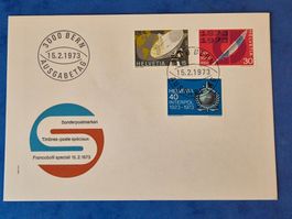 Bern Ersttagsbrief 15.2.1973 Sonderpostmarken abgestempelt