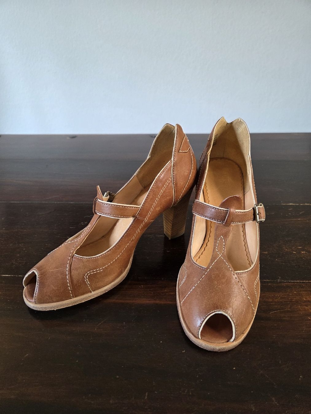 Timberland Scarpe da donna: Timberland Leder Peeptoe Pumps Gr. 38 – Usato da Bern venduto da -Aniko- 3