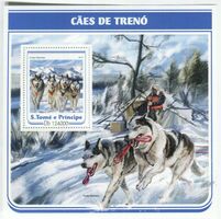 Block "Siberian Husky". São Tomé und Príncipe