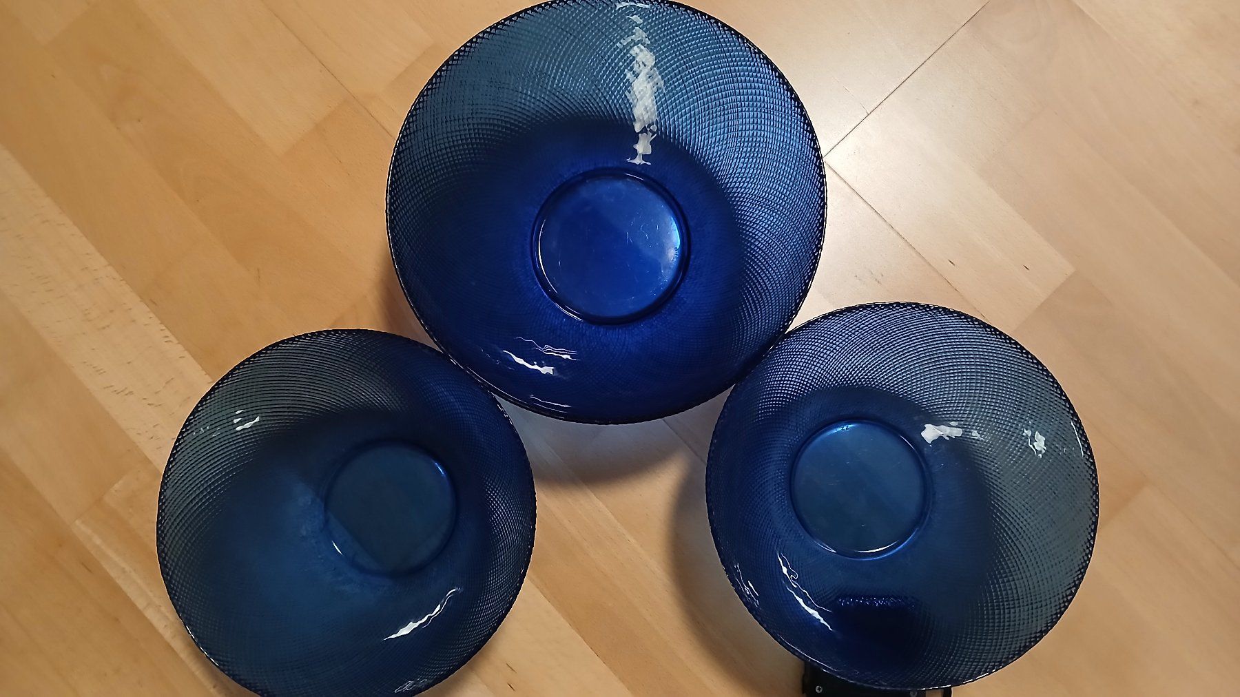 Ciotole: Blaue Glasschüssel 3stk. – Usato da hinwil venduto da tho_j6kz 1