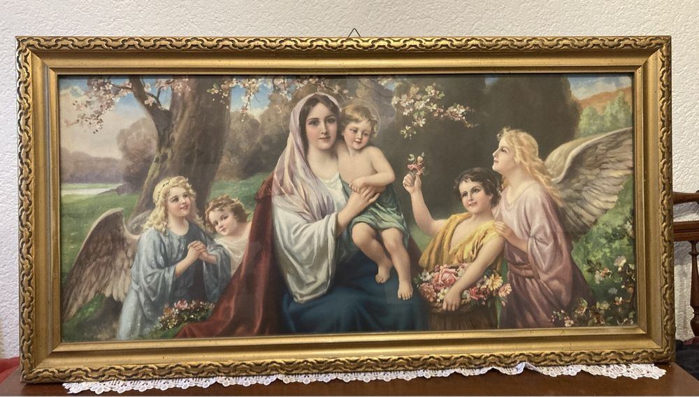 Alte Heiligenbilder Mit Rahmen