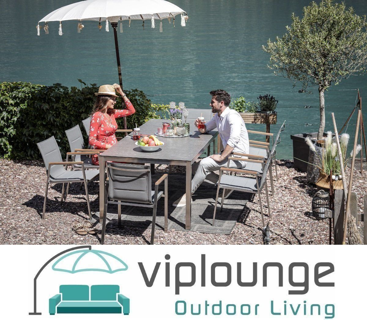 Viplounge Tavoli: Edler Gartentisch mit 8 Stühlen – Nuovo e nell'imballaggio originale da Uznach venduto da viplounge 1