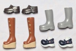 4 Paar - Barbie - Zubehör - Stiefel - Schuhe
