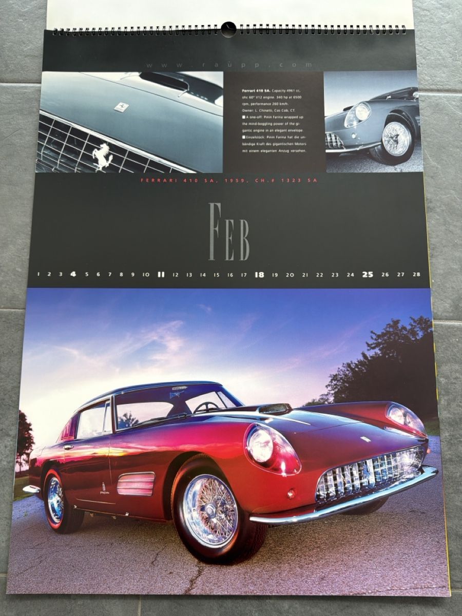 Ferrari Calendari: Original Ferrari Kalender 2001 – Usato da Wolfwil venduto da Rolex1 3