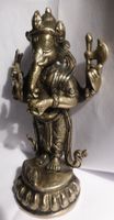 EINMALIGER ANTIKER GANESHA-ELEFANTEN-GOTT-14 x7,5 CM