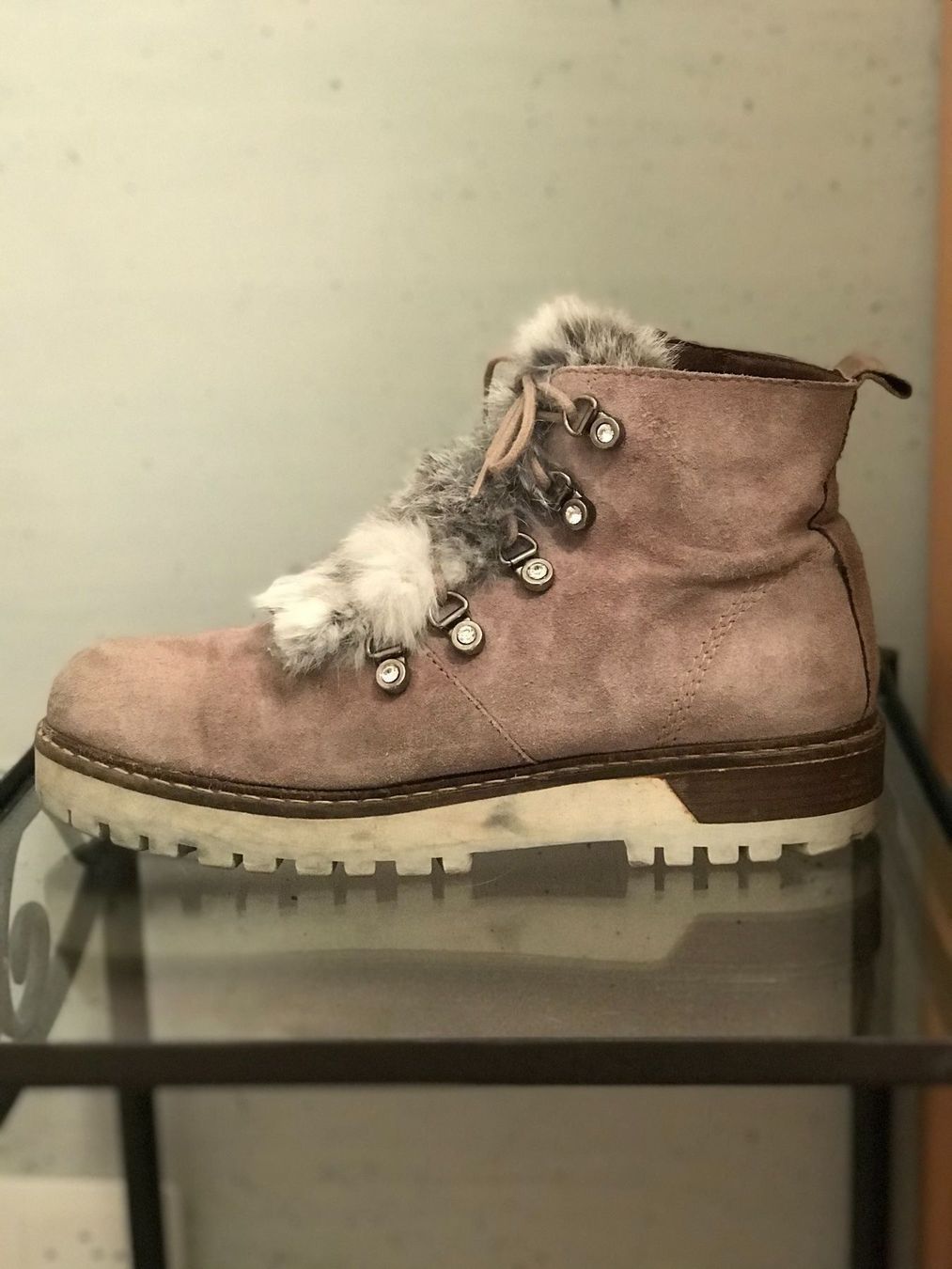 Scarpe da donna: Bottine beige à fourrure – Usato da La Croix (Lutry) venduto da fashionclub01 4