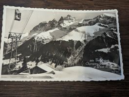 Vintage Postcard Swiss Alps 1946 Champery Planachaux