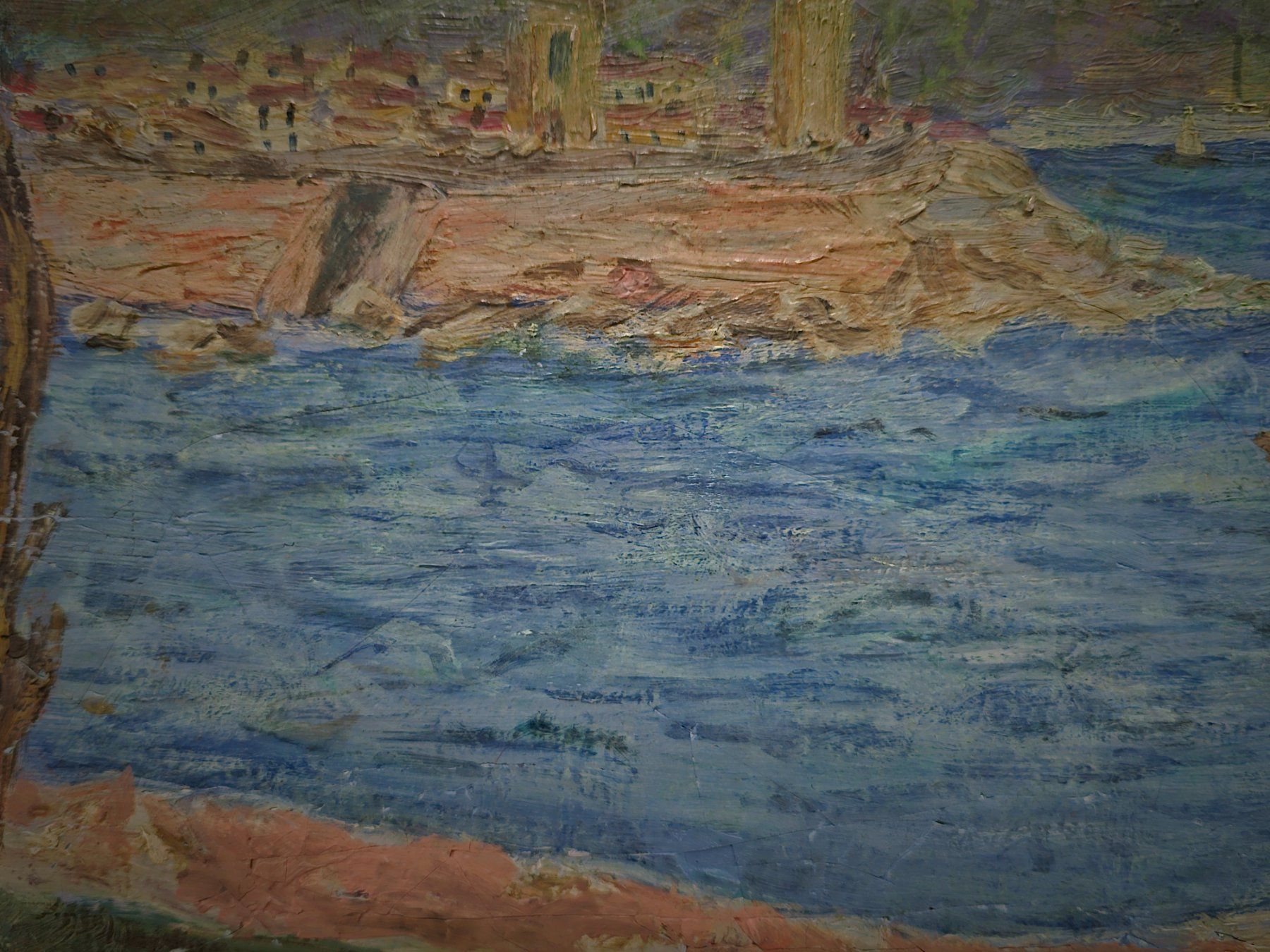 Gemälde: Vintage postimpressionistisches Antibes-Ölbild, signiert – Gebraucht aus Erlinsbach von ZeitlosArt 5
